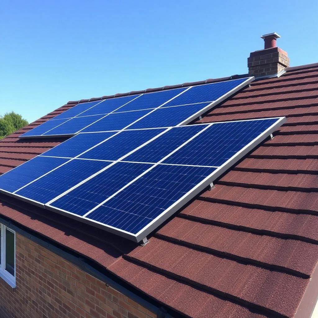 Solar PV panels installed on a Cowbridge home